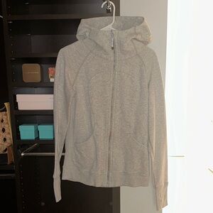 Lululemon Athletica Light Gray Zip-Up Hoodie